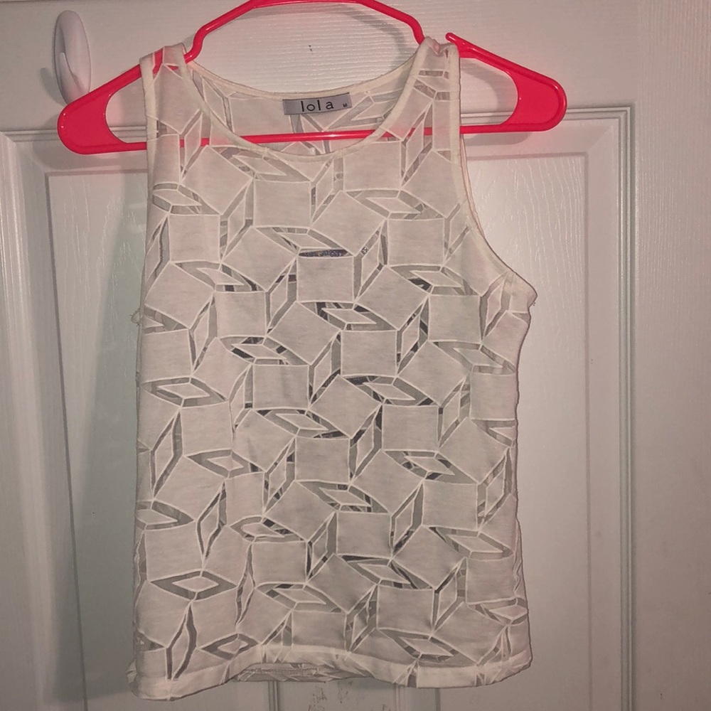 Lola white tank top